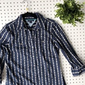 TOMMY HILFIGER Nautical knot shirt dress pockets